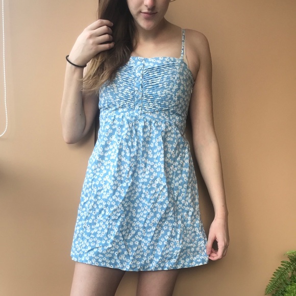 Baby blue daisy mini dress - Picture 1 of 2